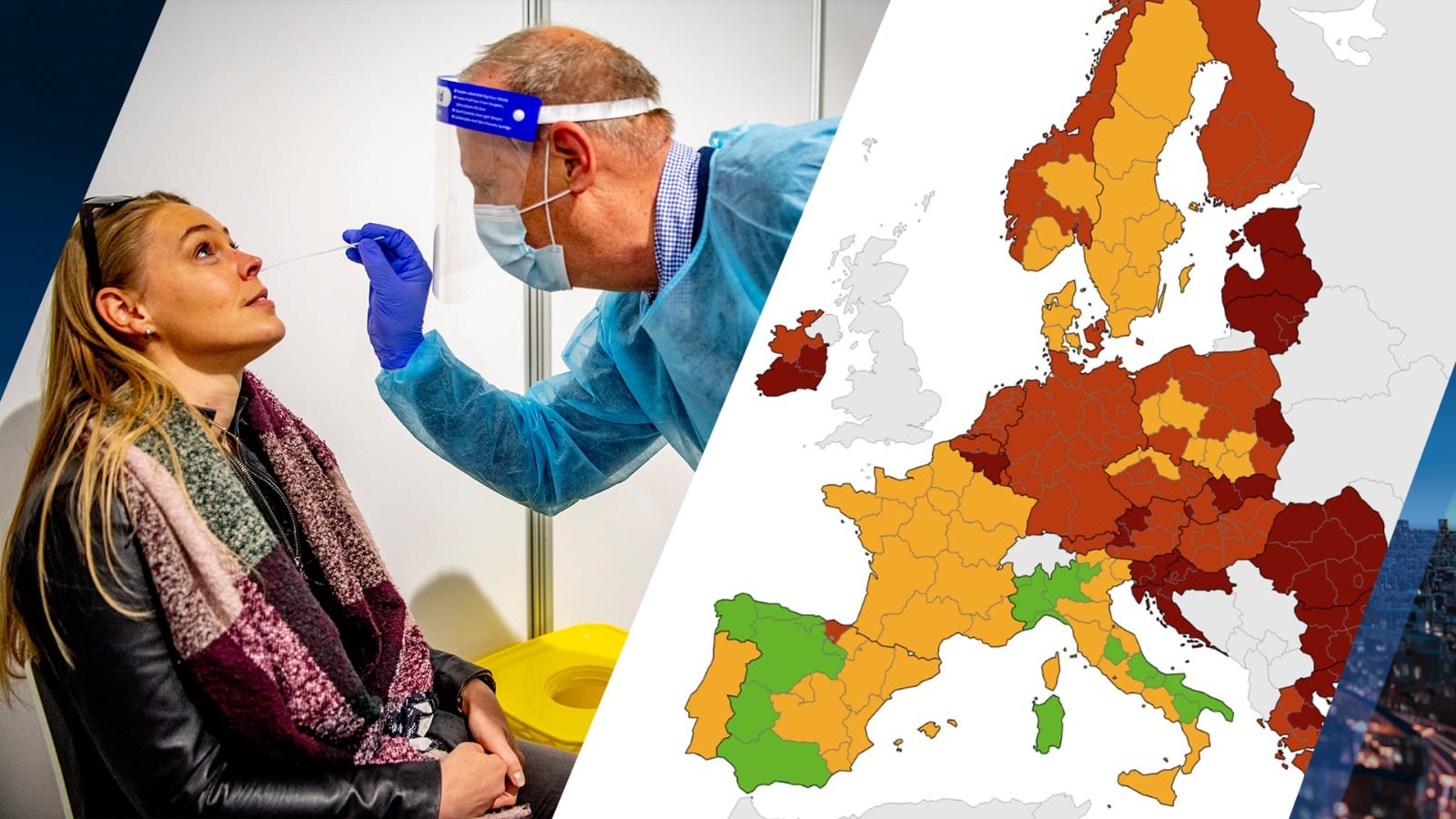 Heel Nederland kleurt weer rood op Europese coronakaart