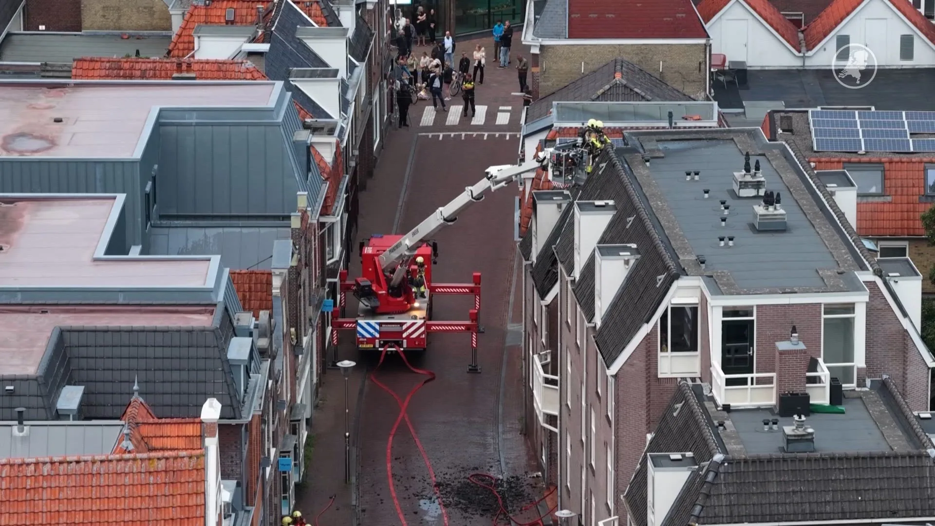 Felle woningbrand in flat in Sneek