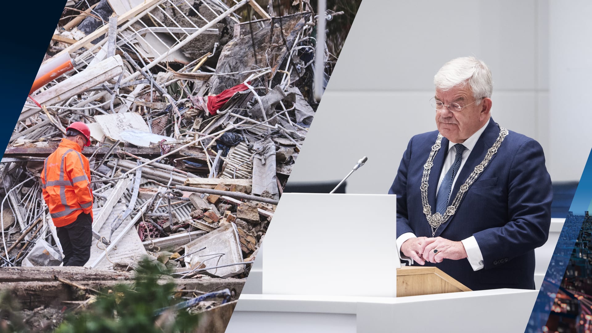 Gemeenteraad Den Haag houdt minuut stilte om fatale explosies Tarwekamp 
