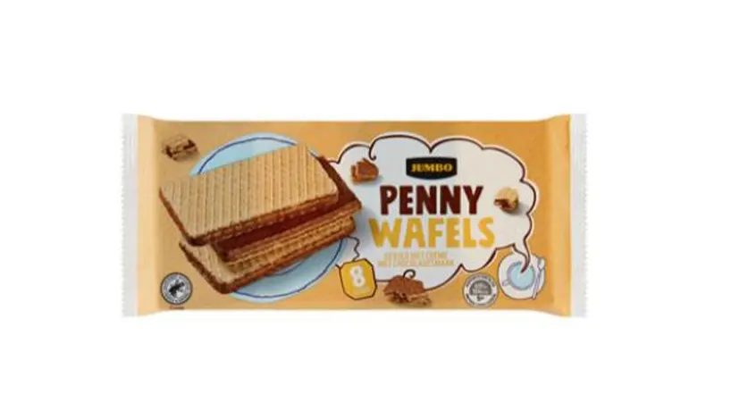 Waarschuwing: Jumbo Pennywafels bevatten mogelijk Salmonella