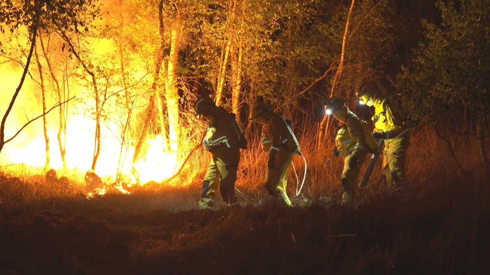 Brand in natuurgebied Herkenbosch opnieuw opgelaaid, defensie zet tanks in
