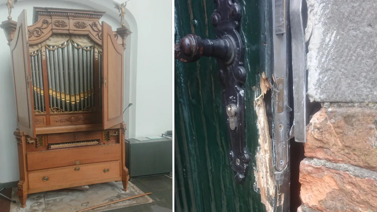 Dief dringt binnen in Martinikerk in Doesburg en richt voor duizenden euro's schade aan