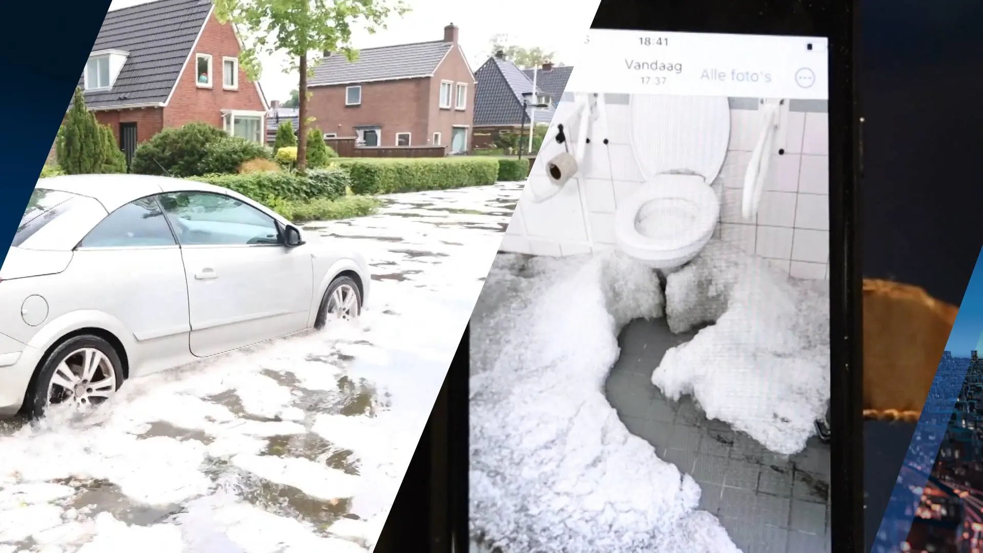 Wateroverlast in delen van het land: 'Wc's spoten hagel en sneeuw, bizar!' 