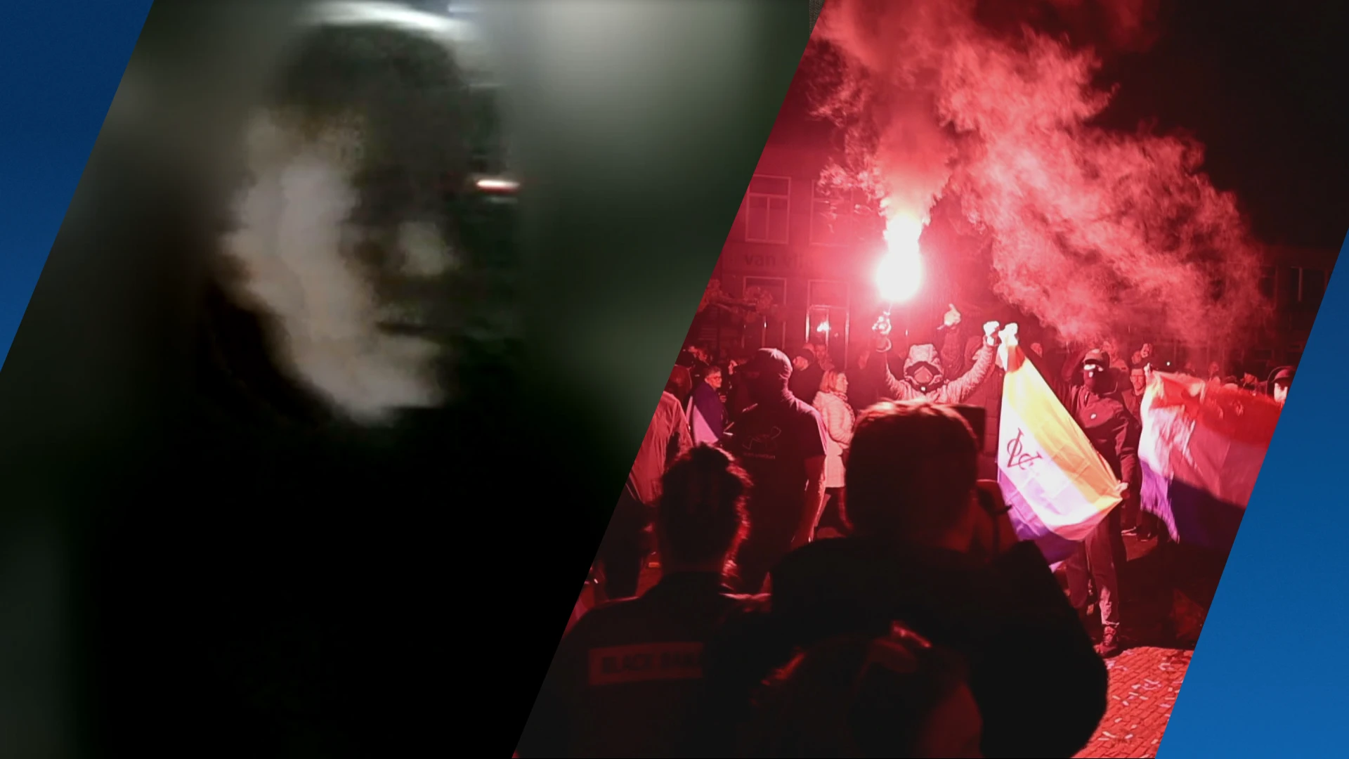 Vuurwerkgooier gezocht na azc-protest Uitgeest: meerdere mensen met gehoorschade