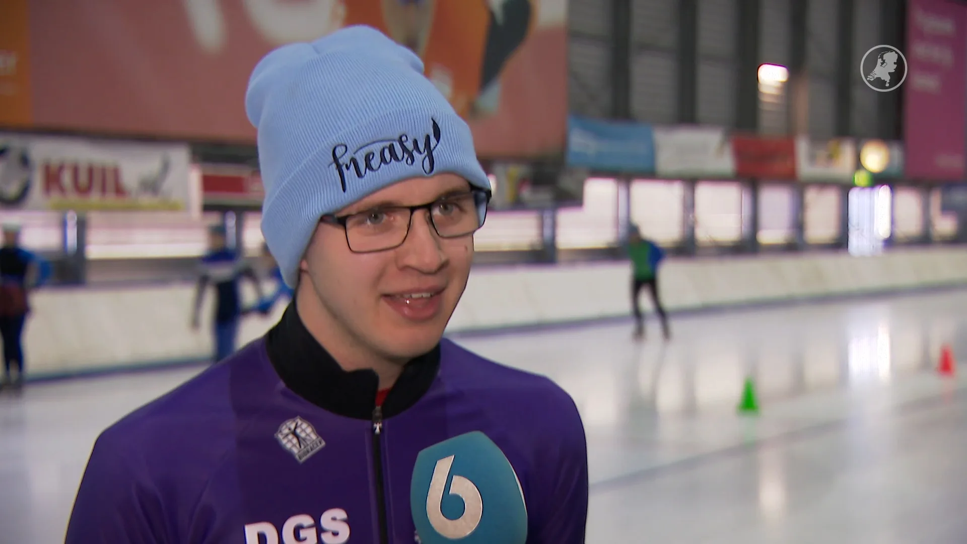 Recordpoging in Groningen: Jochem wil meer dan 655 km schaatsen in 24 uur
