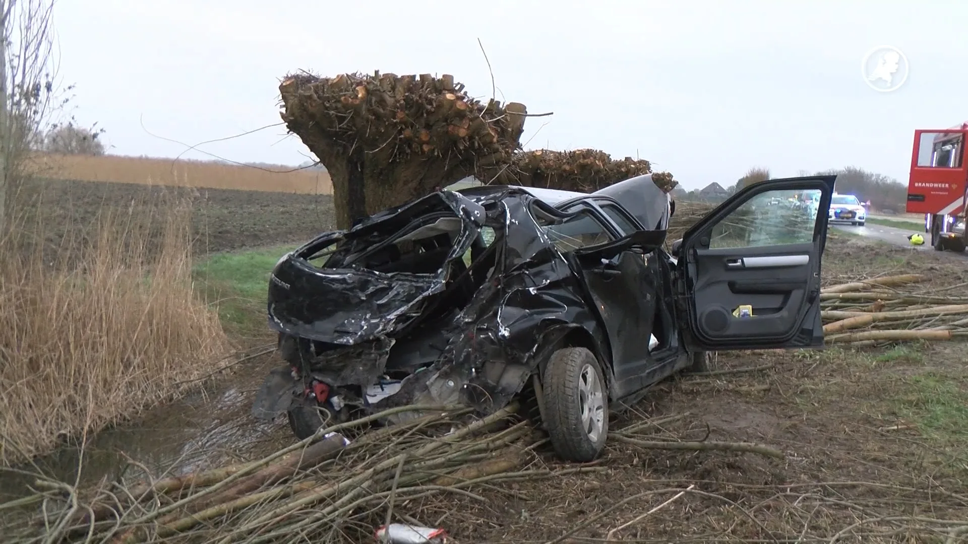 Drie gewonden bij zware botsing in Sint Philipsland