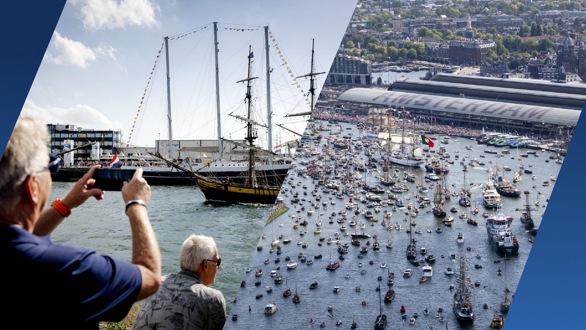 Amsterdam volgestroomd voor intocht SAIL