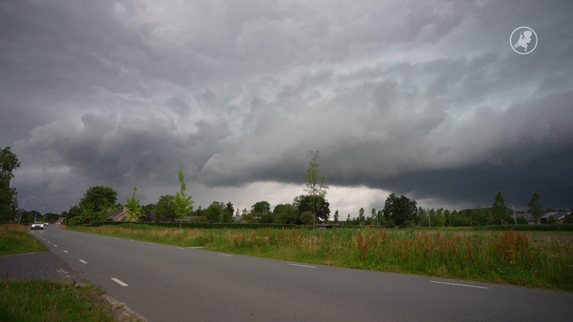 Stormschade door onweersbuien in het land