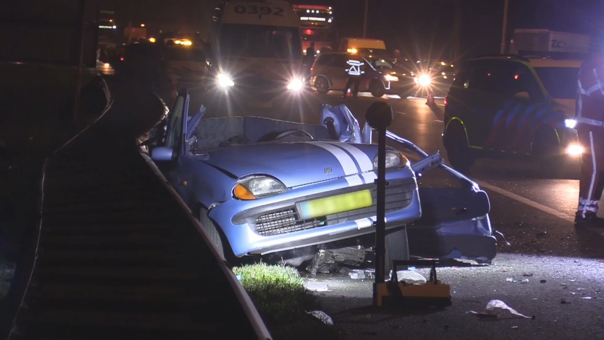 Vier gewonden na ongeluk met vrachtwagen op A28 bij Leusden