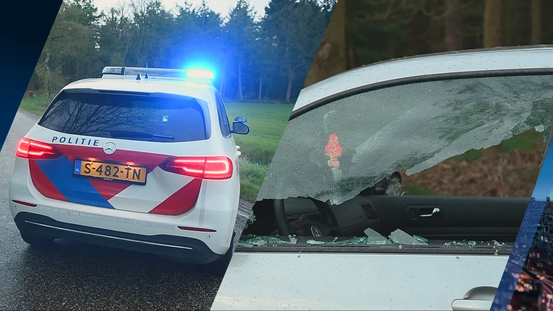 Auto beschoten in Casteren, bestuurder gewond