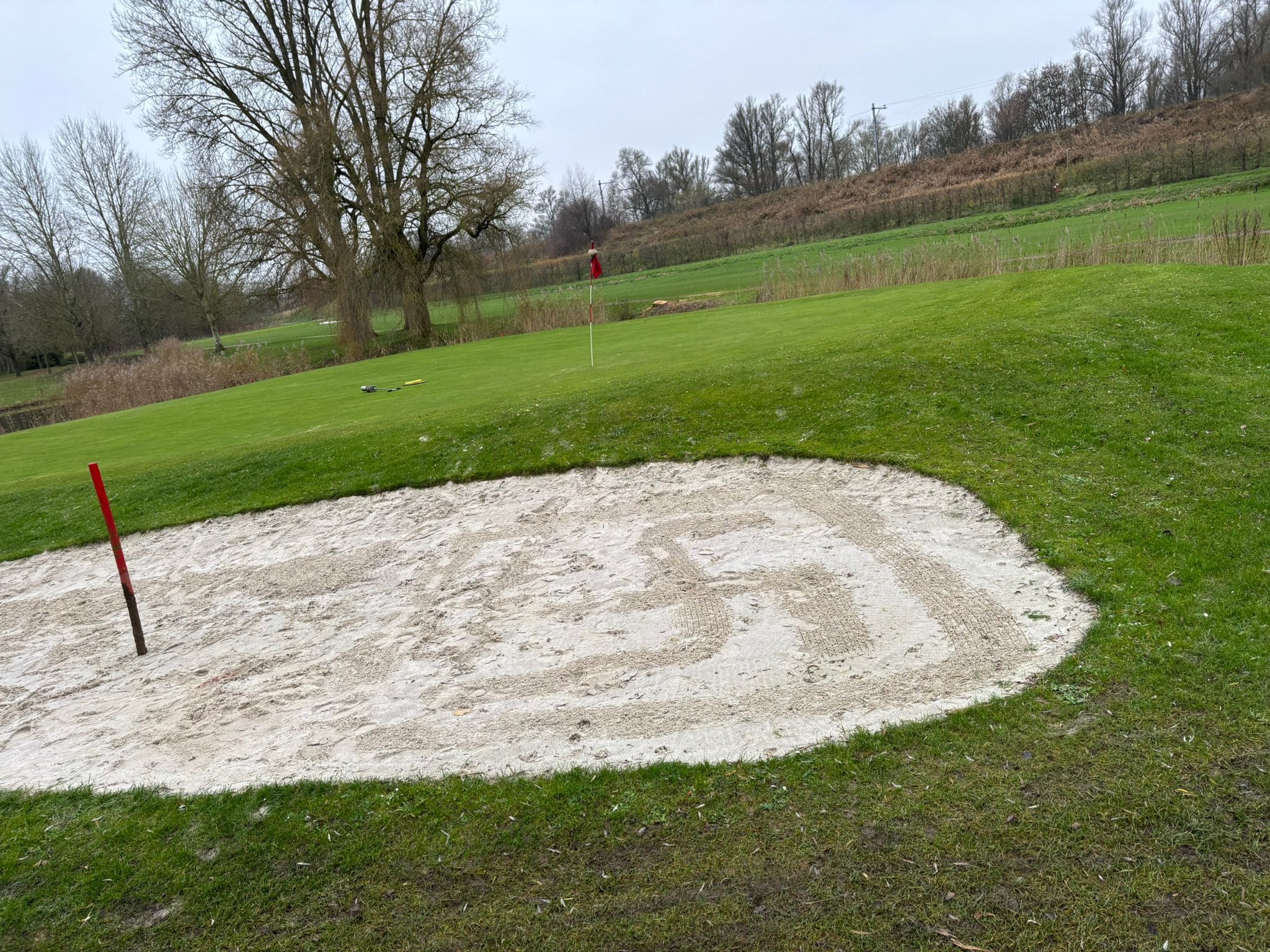 Medewerker golfbaan in shock: egel gespietst aan vlag, 'te ziek voor woorden'