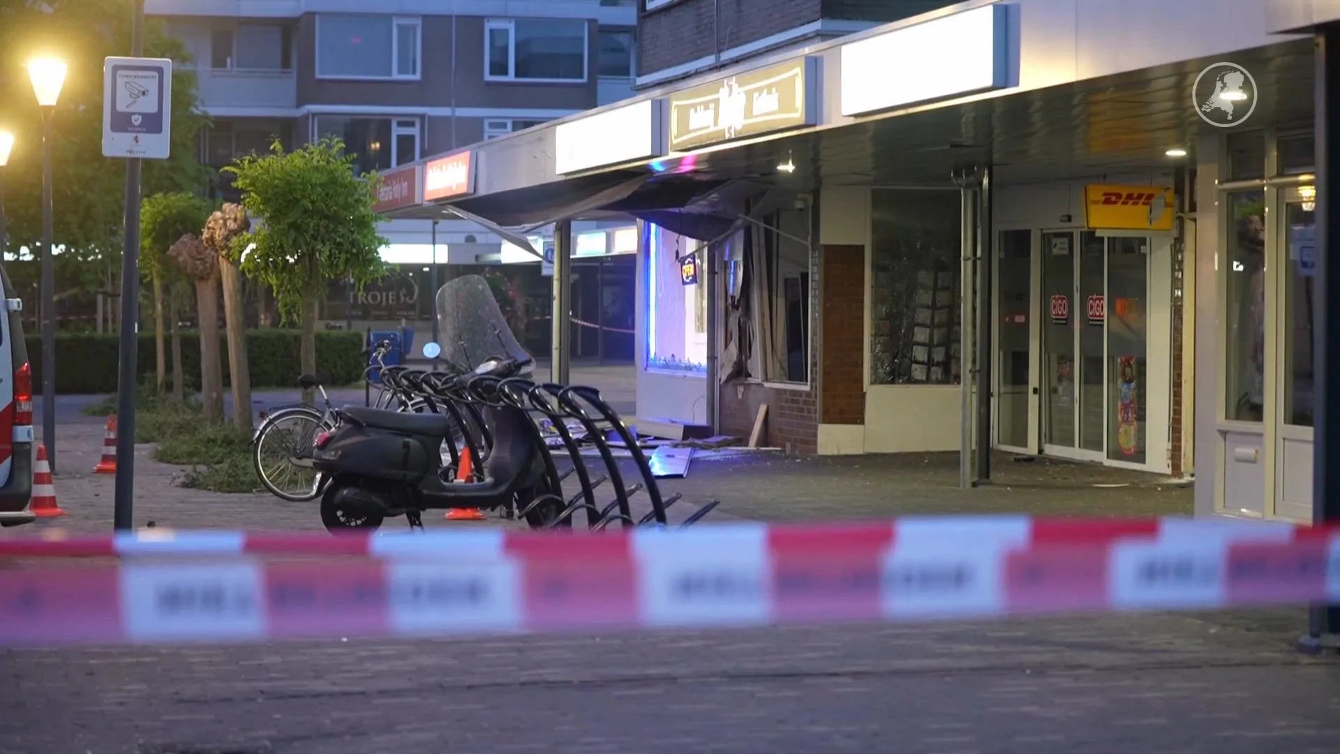 Plofkraak op pinautomaat in Vlaardingen, één verdachte aangehouden