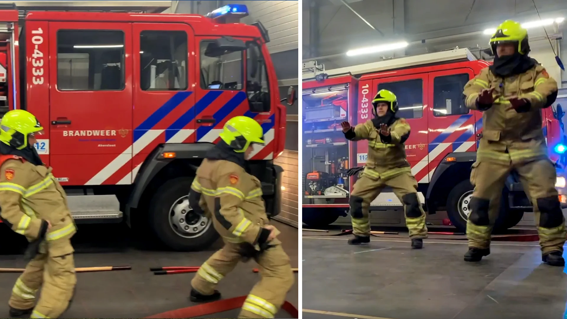 Brandweer Akersloot laat dansmoves zien in vertolking Anderhalf