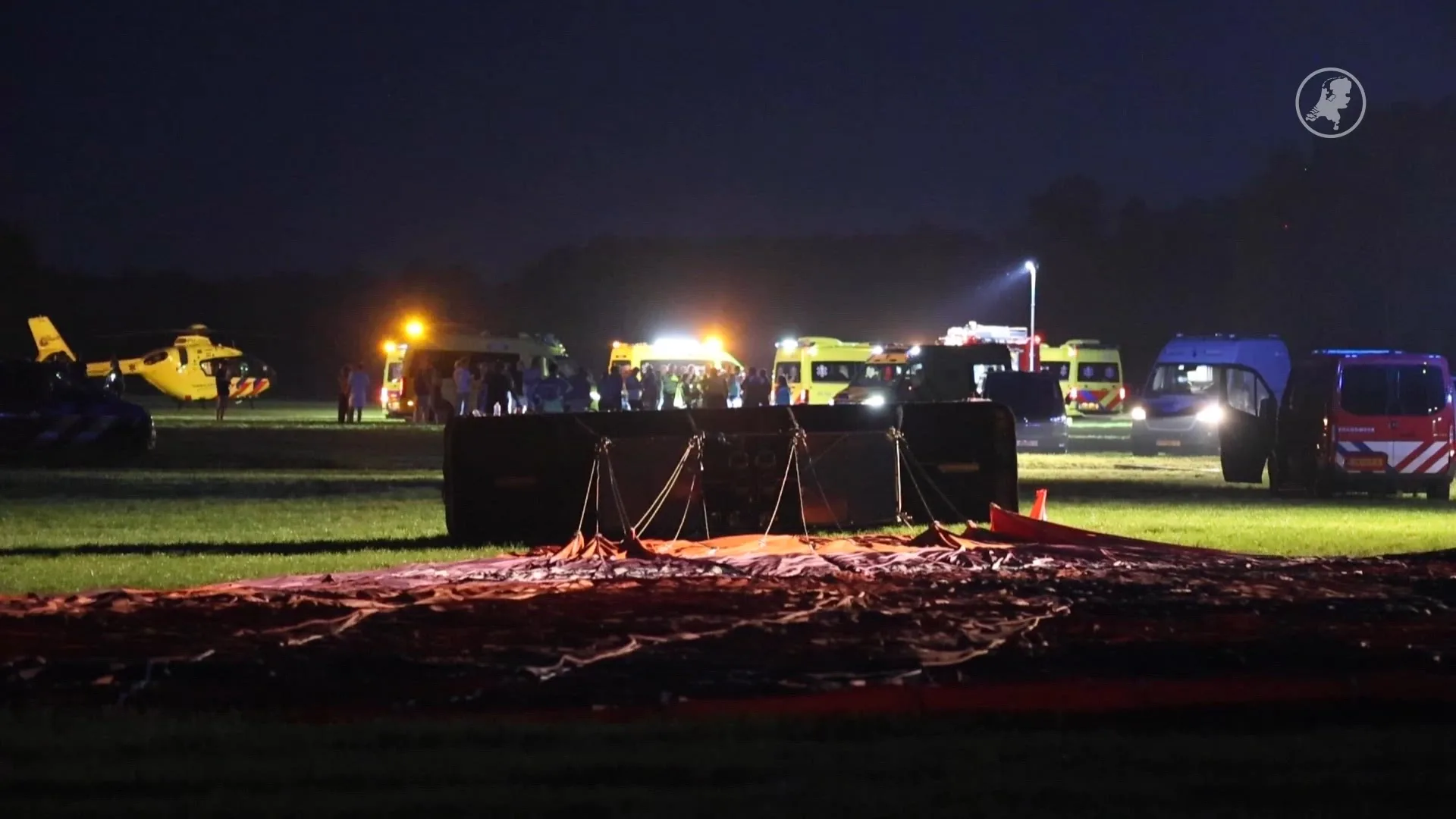 34 personen in neergestorte luchtballon De Hoeve, zeker 6 gewonden