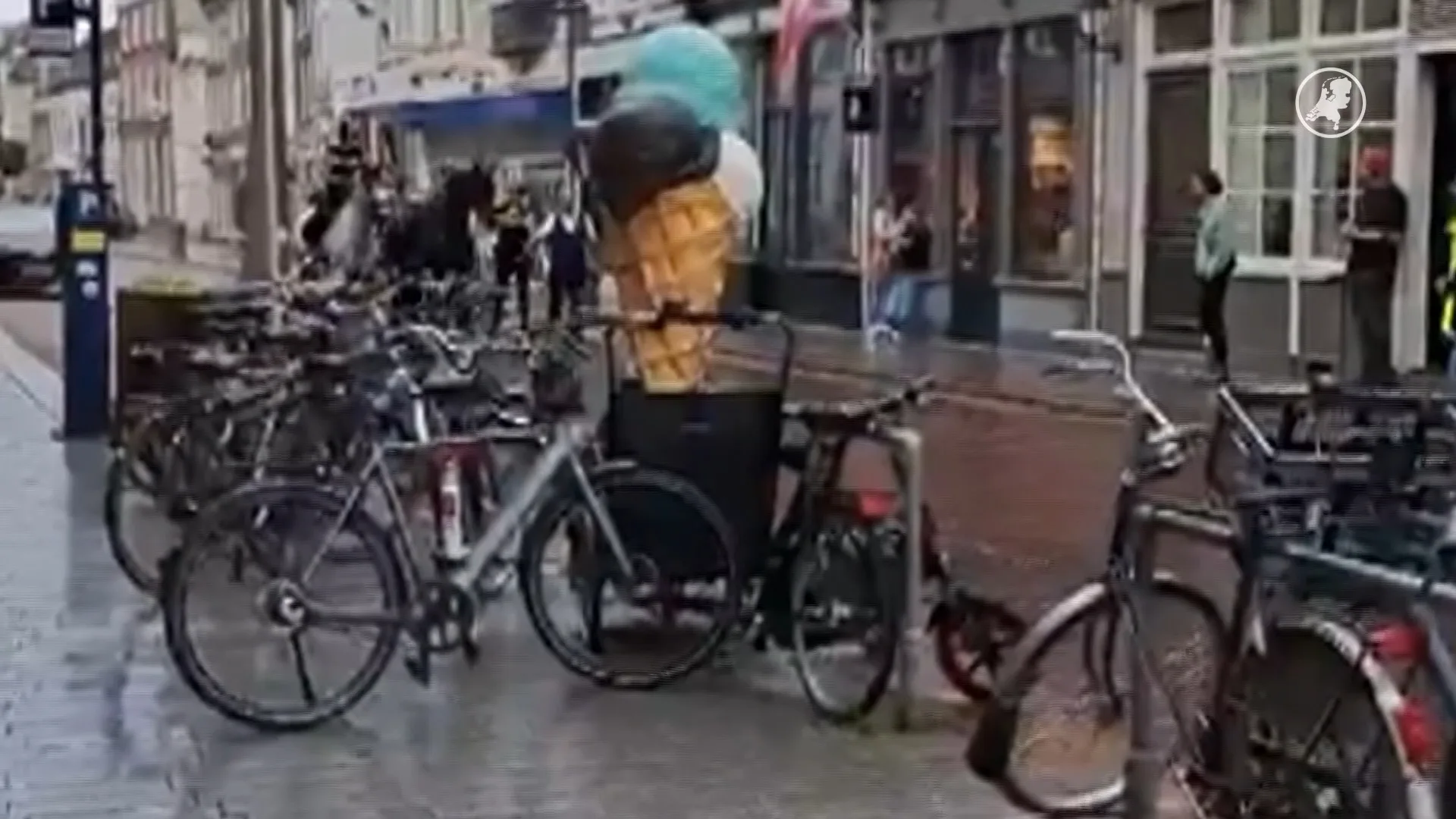 Automobilist rijdt opzettelijk in op politiepaarden