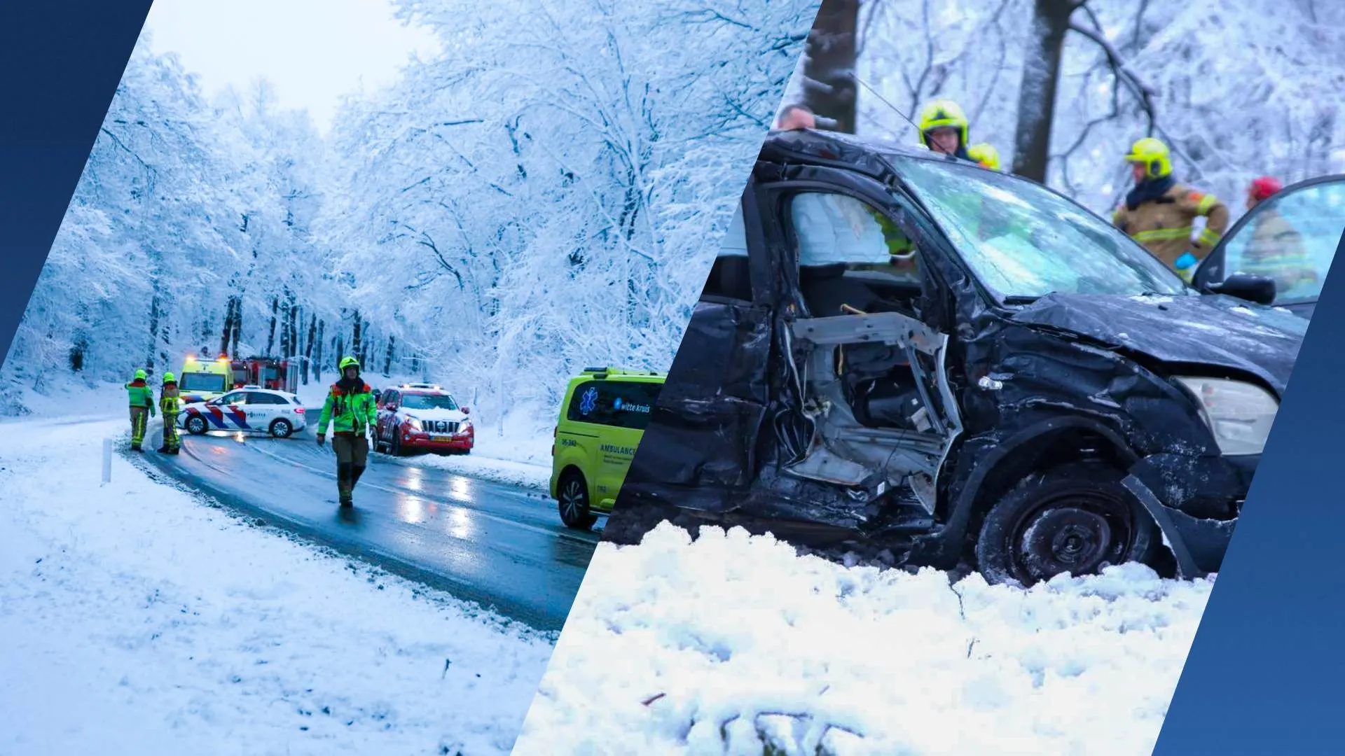 Meerdere ongelukken door gladheid, dode (27) bij botsing in Ugchelen
