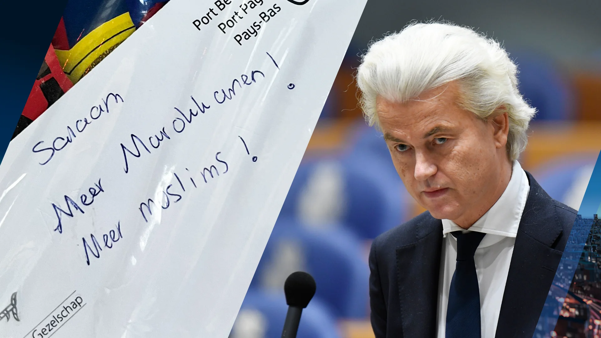 Geert Wilders ontvangt briefje bij post: 'Meer Marokkanen! Meer moslims!'