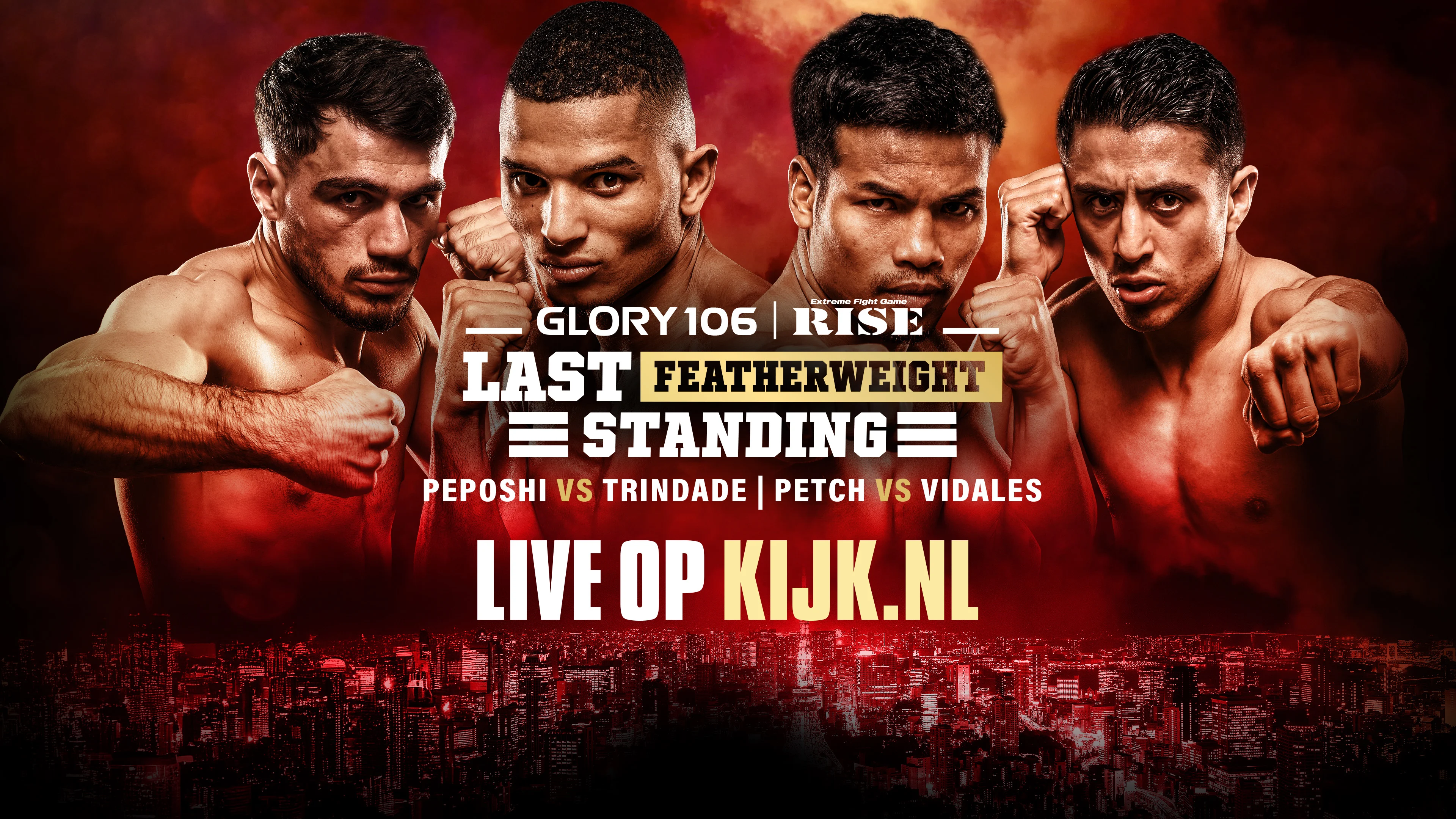 Beleef GLORY 106 live op KIJK!