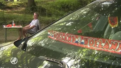 Brakke Oranjefans ontwaken na feest in Valenciennes