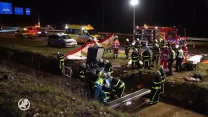 Automobilist met spoed afgevoerd nadat voertuig over de kop slaat bij Kaatsheuvel