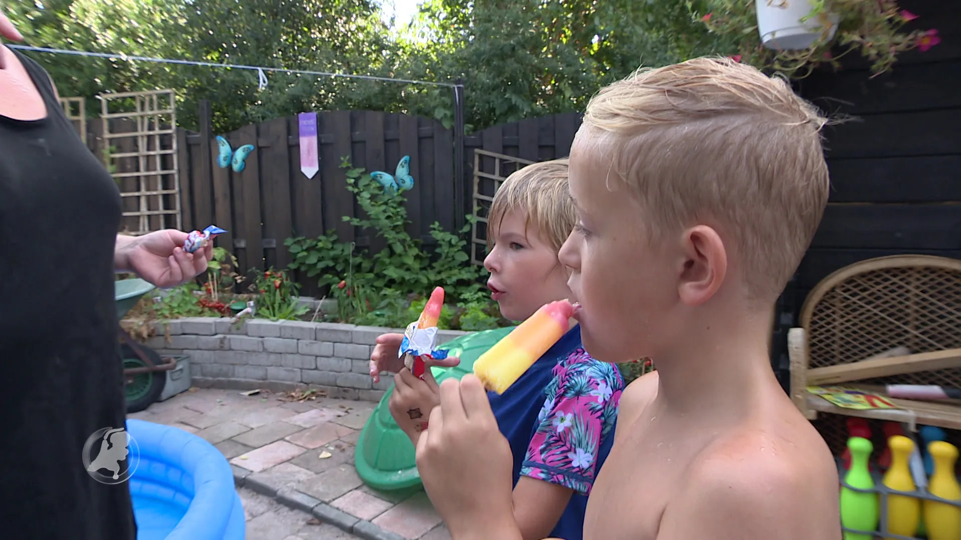 Patricia tovert tuin om tot camping voor kinderen van minima