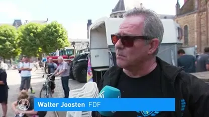 Ludieke boerenactie op het Vrijthof