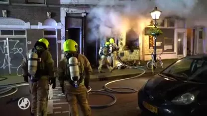 Brand in kraakpand Rotterdam