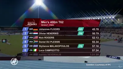 'Blade runner' Olivier Hendriks (16) verovert zilver tijdens WK para-atletiek in Dubai