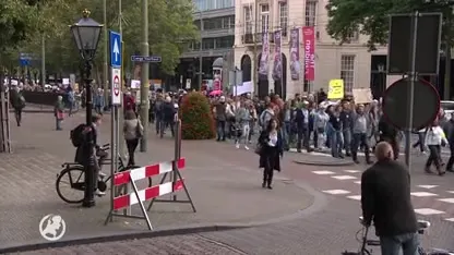 Honderden mensen demonstreren tegen 5G-internet: 'Wij zijn geen proefdieren'