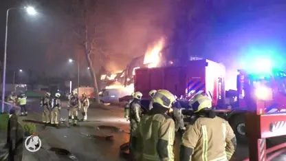 Grote brand op industrieterrein Zoetermeer, rook zorgt voor overlast