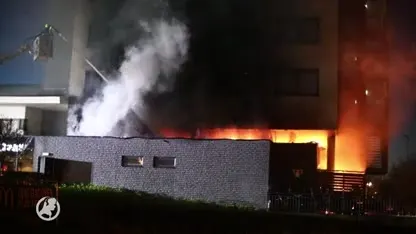 Gasten geëvacueerd bij grote hotelbrand in Santpoort-Noord
