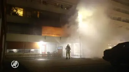 Tientallen bewoners uit zorgflat Zwolle geëvacueerd vanwege grote brand