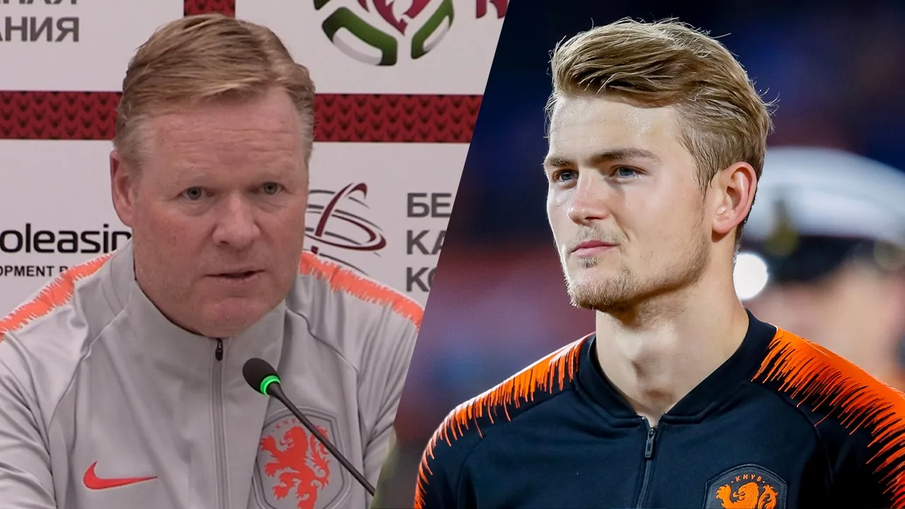 Koeman over ongelukkige De Ligt: 'Daar hoef je niet lang over te praten'