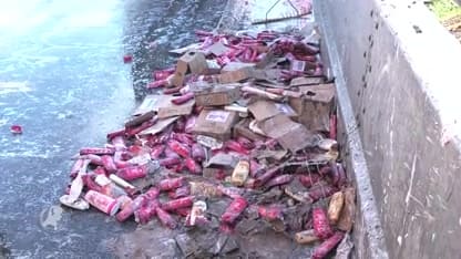 Grote lading shampoo op spoor en snelweg: verkeer en treinen muurvast