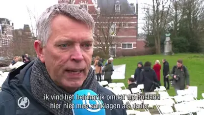 Dag voor start MH17-proces opnieuw stil stoelenprotest