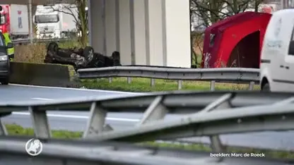 Nederlanders liggen urenlang dood in autowrak langs de snelweg bij Antwerpen