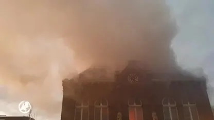Zeer grote brand in het oude gemeentehuis van Obdam