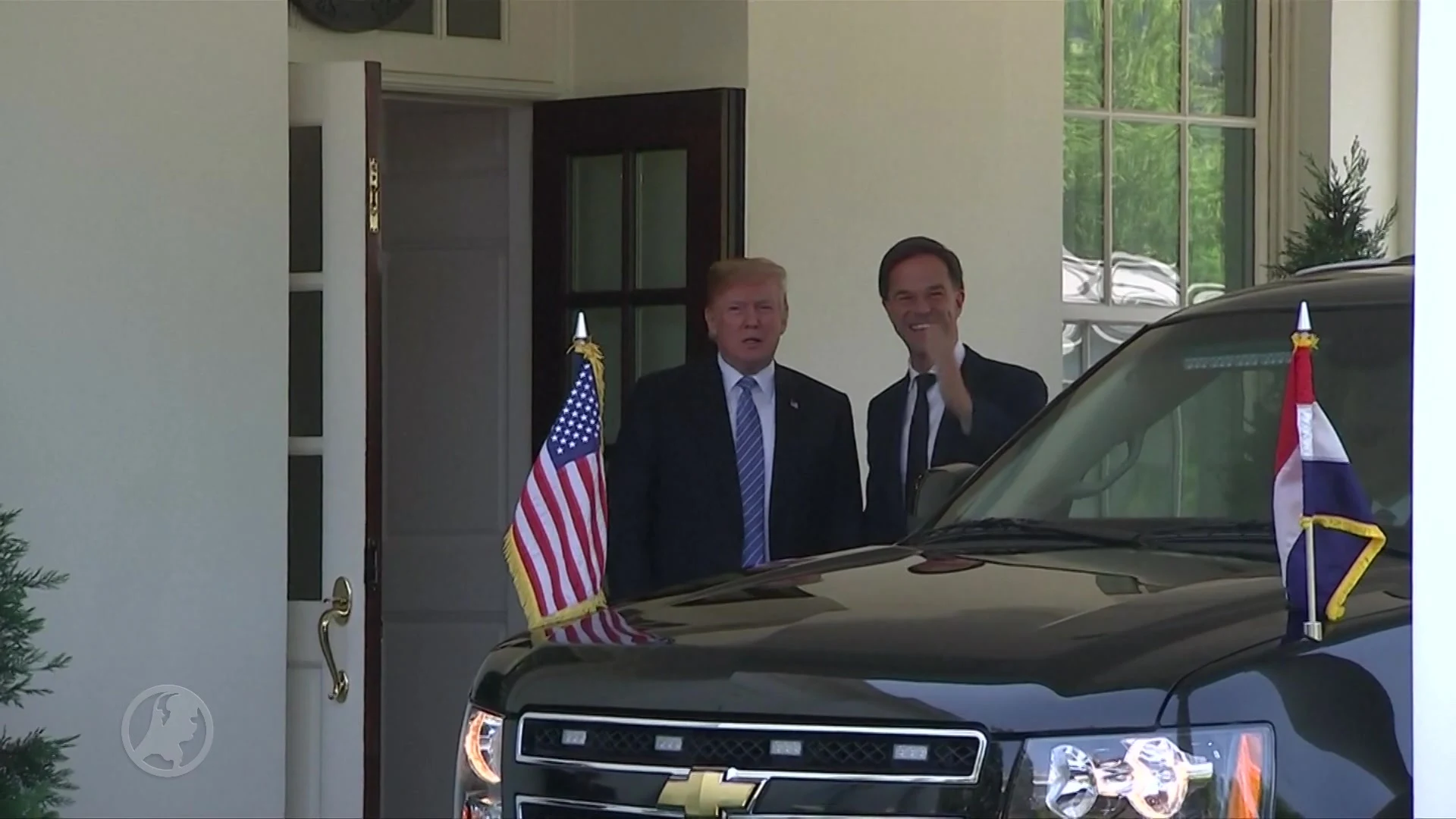 VIDEO: Rutte door Trump ontvangen in Witte Huis
