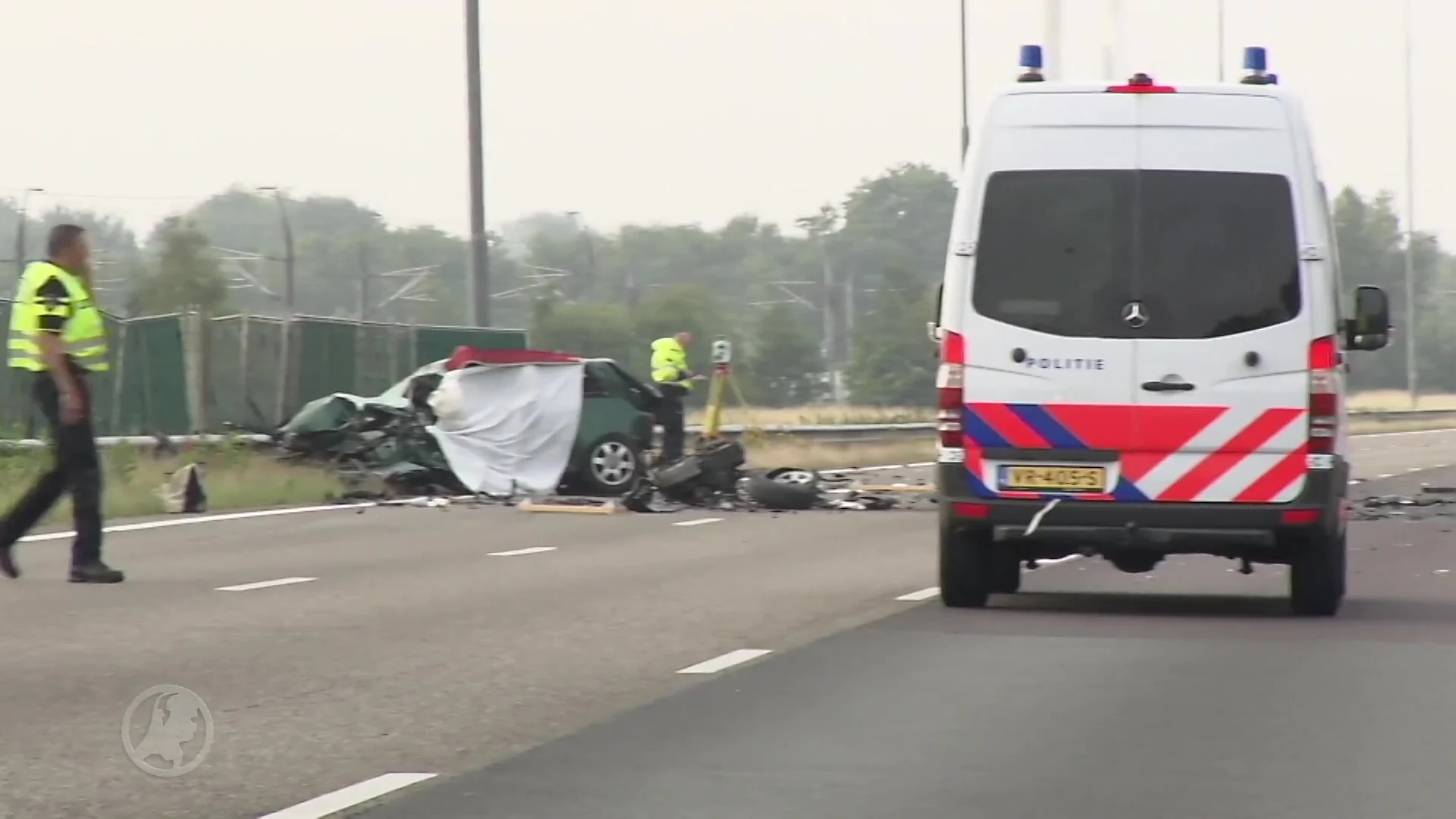 Twee doden door zwaar ongeval op A16