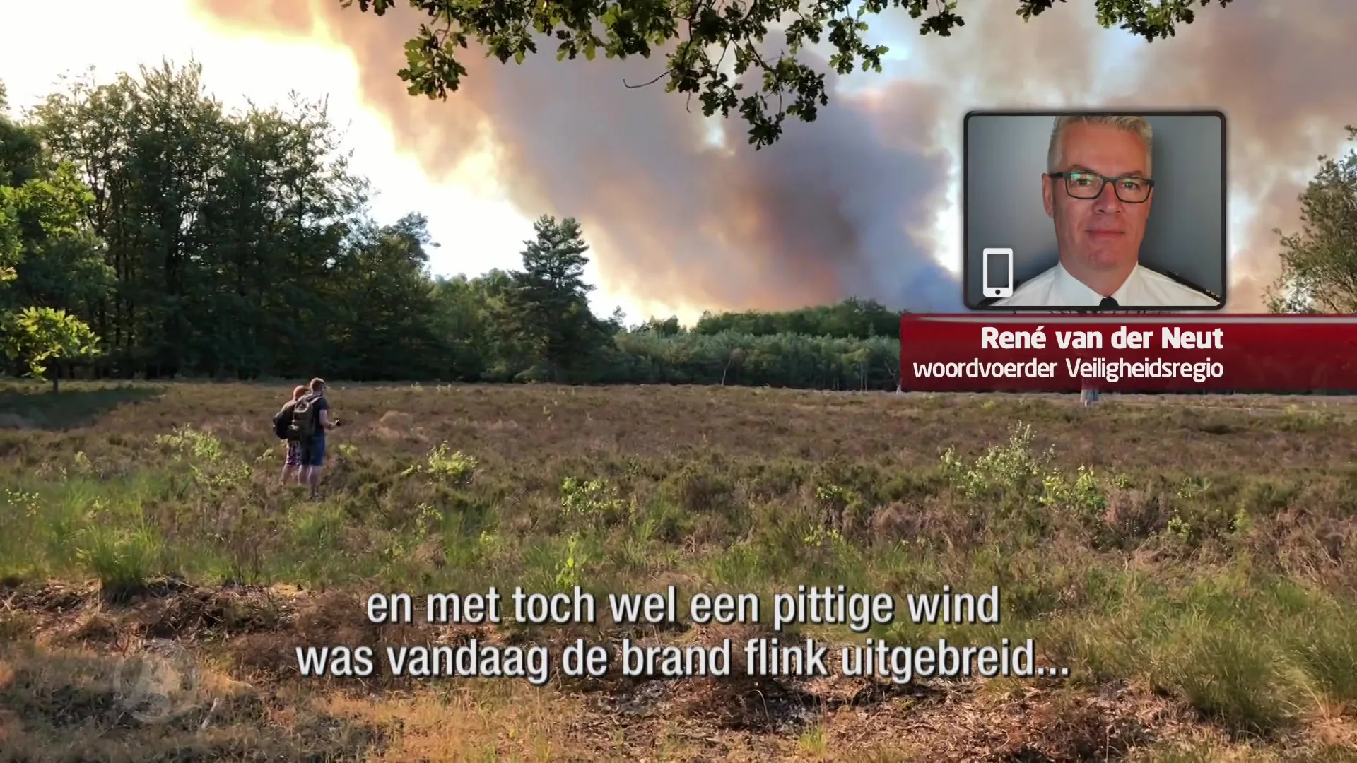 Heidebrand op militair oefenterrein in Oldebroek
