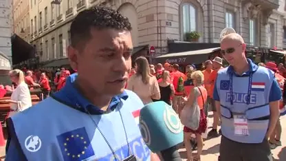 Nederlandse politie in Lyon: 'Mensen komen gewoon echt voor het feestje'