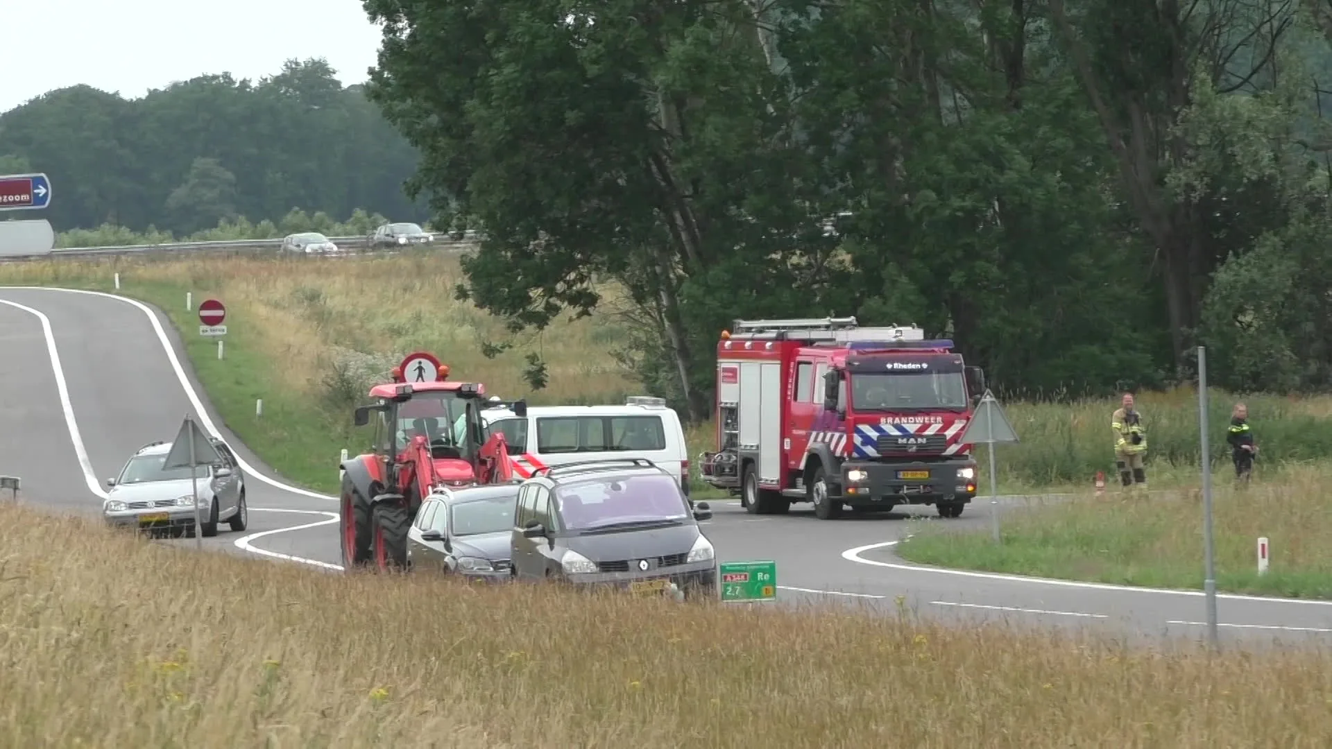 Kalfje maakt A348 onveilig