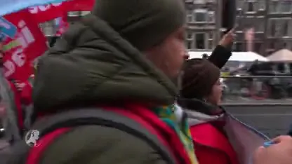 Betogers Amsterdam eisen socialer Nederland