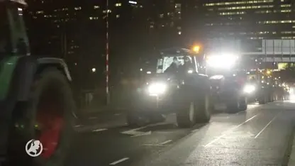 Eerste boeren met tractoren al in Den Haag voor boerenprotest