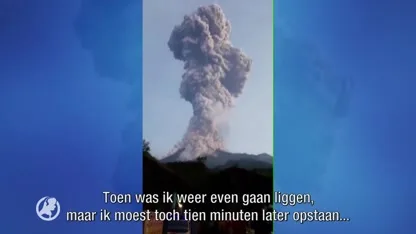 Nederlandse student ziet vulkaanuitbarsting Java met eigen ogen