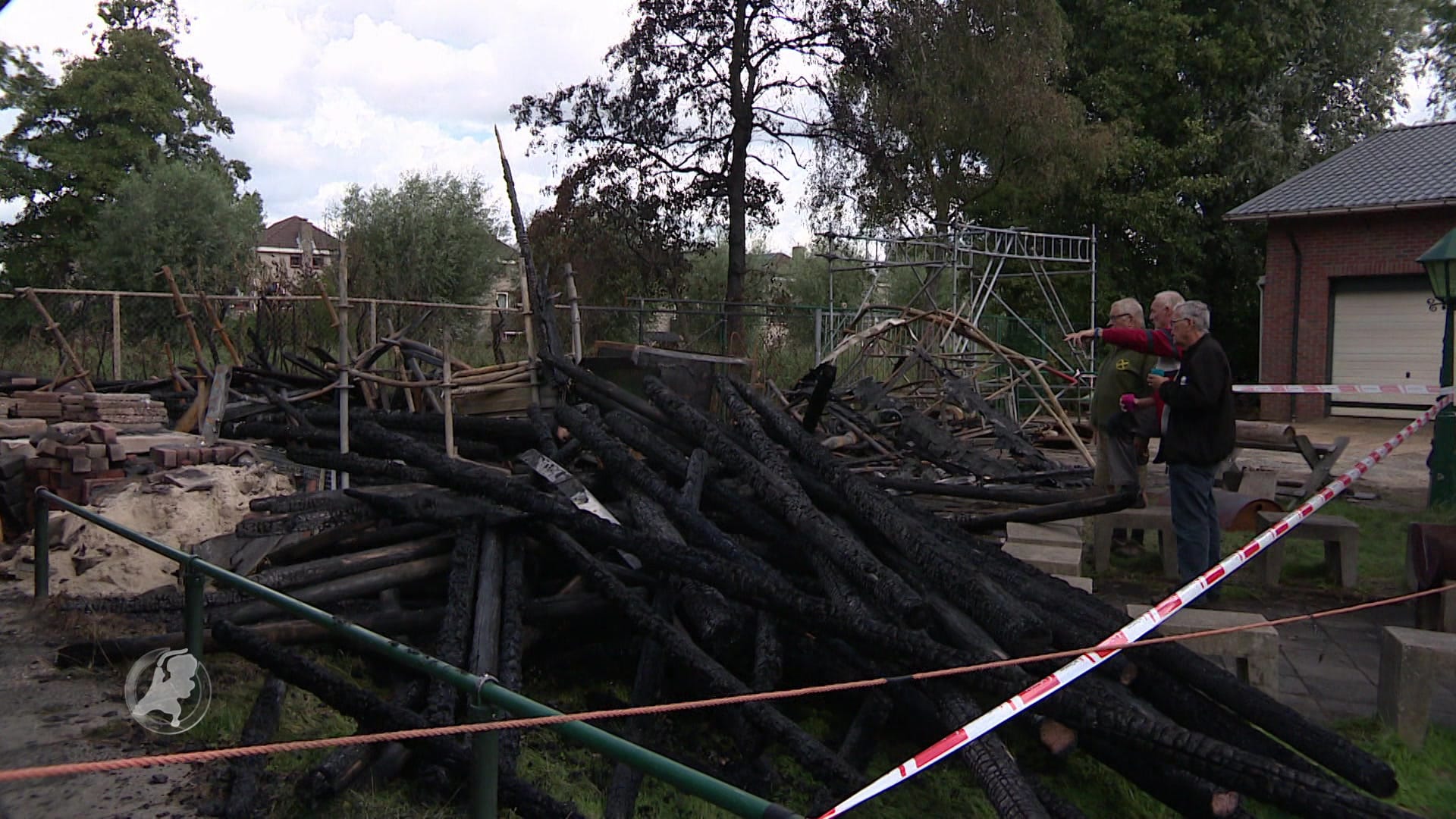 Grote brand bij scouting Koog aan de Zaan