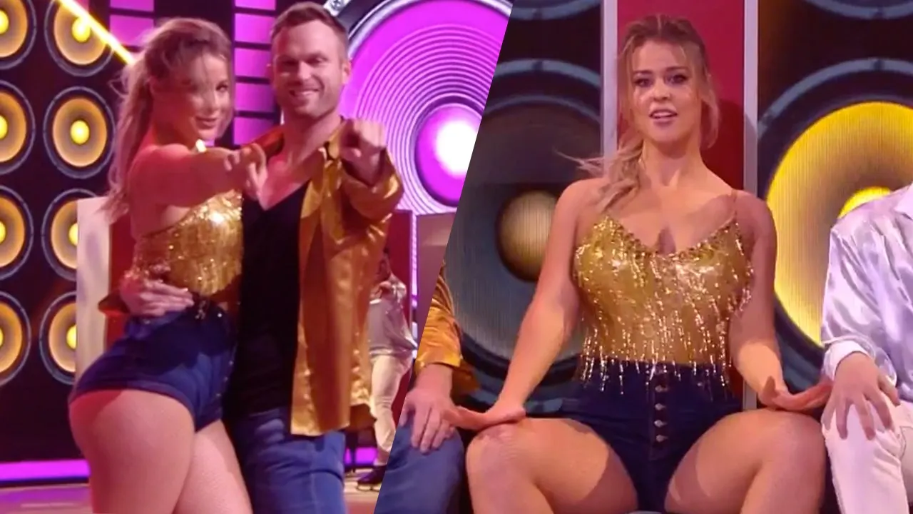 ZIEN: Celine laat heerlijke dansmoves zien op het ijs