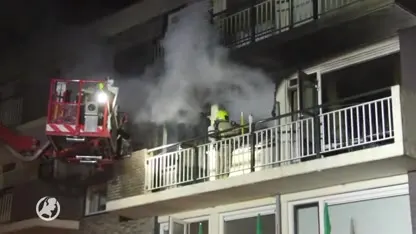 Bewoners geëvacueerd bij brand in Vlaardingse portiekflat
