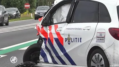 Auto knalt met volle vaart op stilstaande politieauto in Coevorden