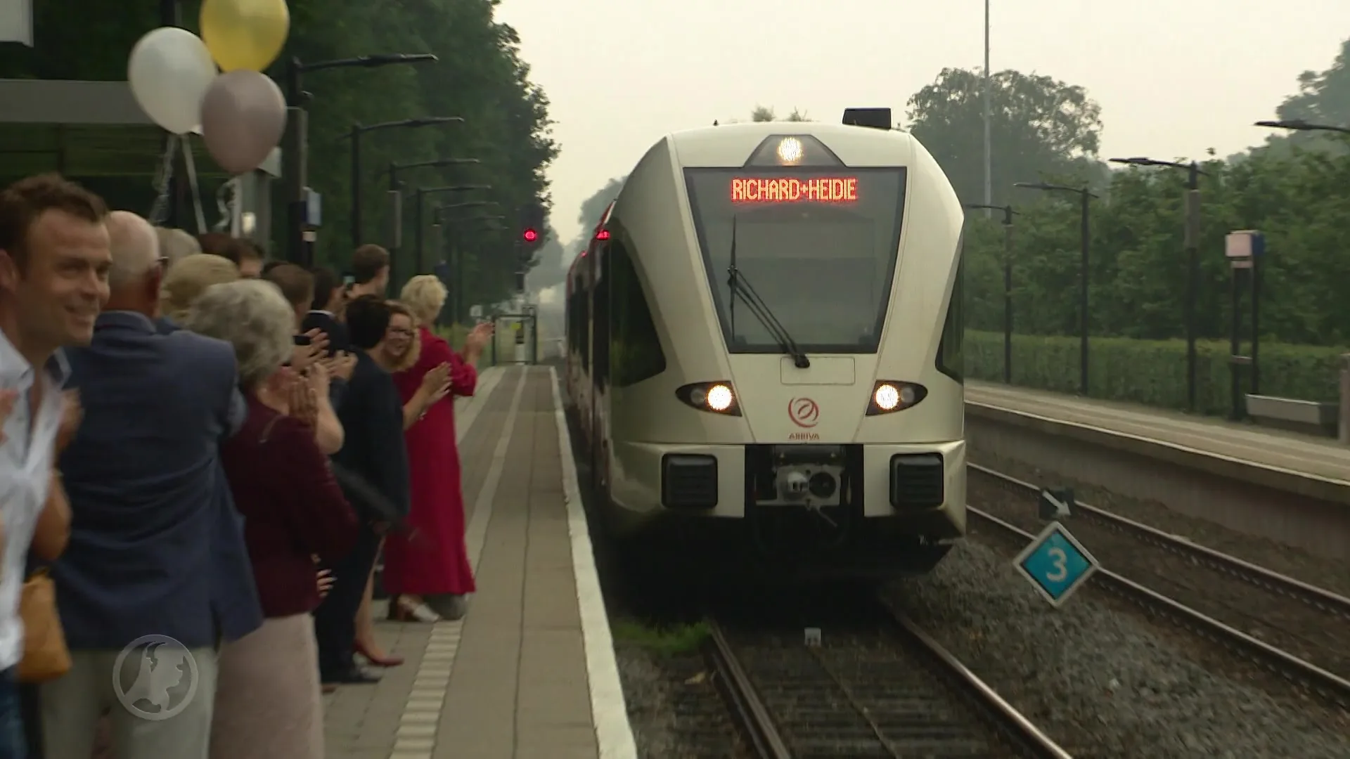 Stelletje geeft elkaar jawoord in Arriva-trein